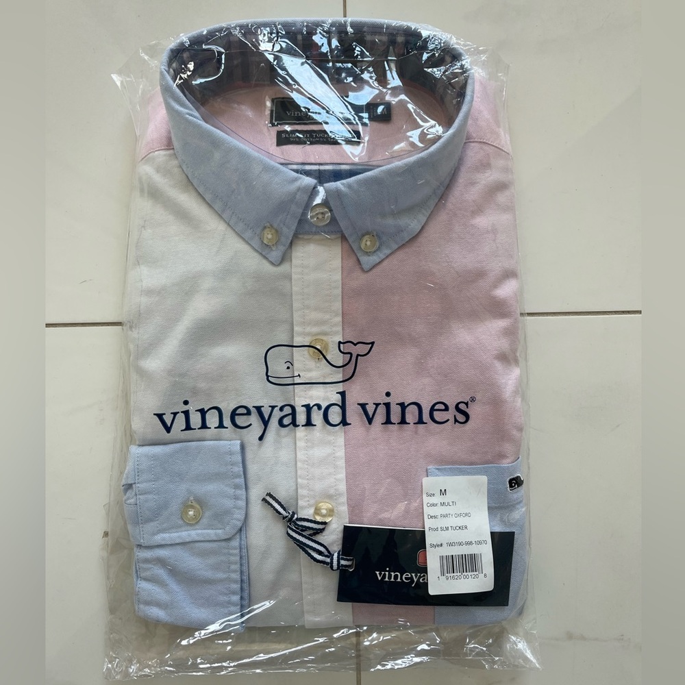 NWT Vineyard Vines Slim Fit Multicolor Button Up Shirt